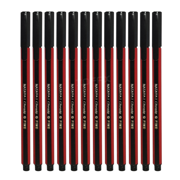 Nataraj Classic Fine Ball Pen – Black / Blue / Red