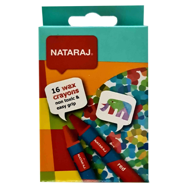 Nataraj Wax Crayon 90MM 16 Col