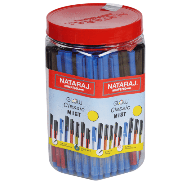 Nataraj Mist Fine Ball Pen Black/Blue/Red