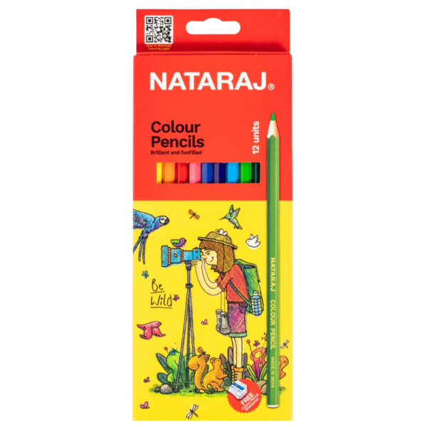 Nataraj Pencil Colour Full Size 12 Colour  With Sharpener