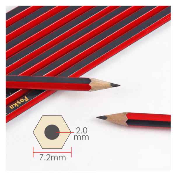 Nataraj Pencil 621 with Rubber Tipped + Sharpner