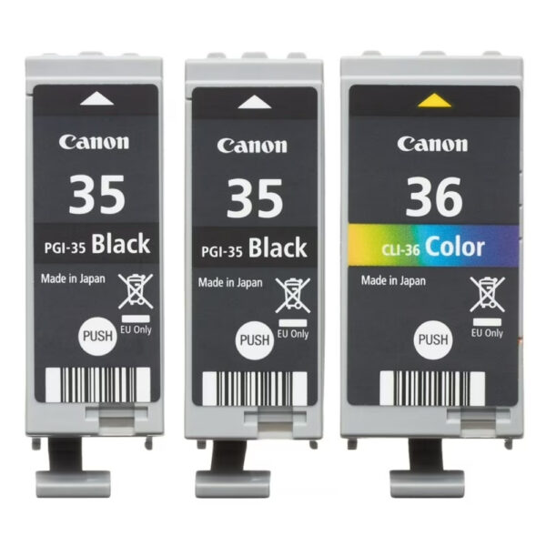 CANON INK 35 & 36 BLACK, COLOR